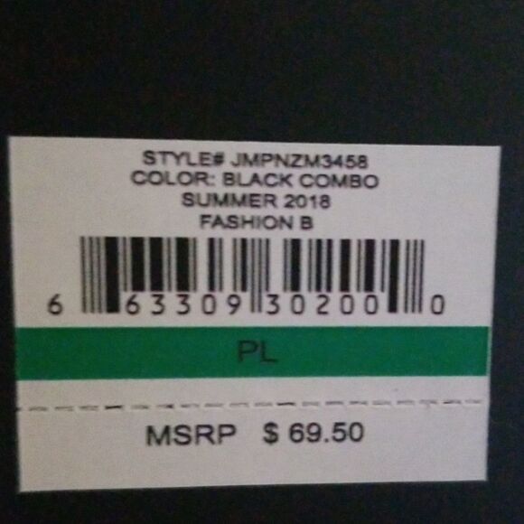 JONES NY stripe puffy sleeve stripe button top - Picture 3 of 4